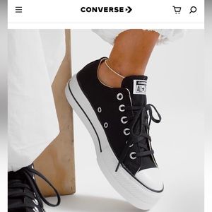 Low top platform converse